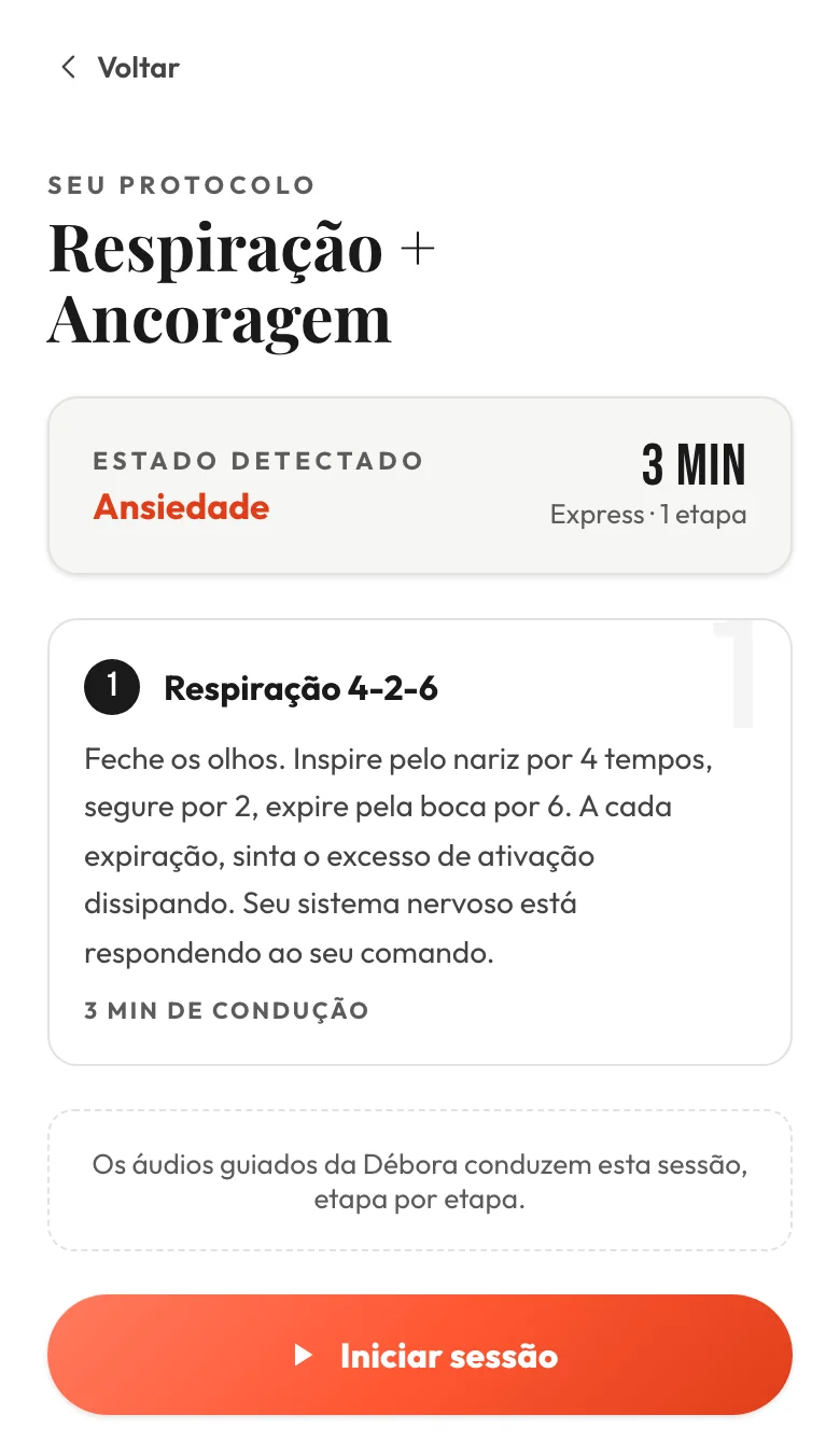Ampliar a tela do protocolo no app